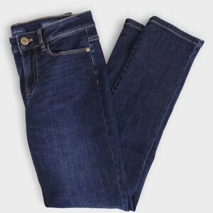 J Jill Womens Jeans Sz 2 Dark Wash Boyfriend Straight Leg Ankle Stretch Denim Cl